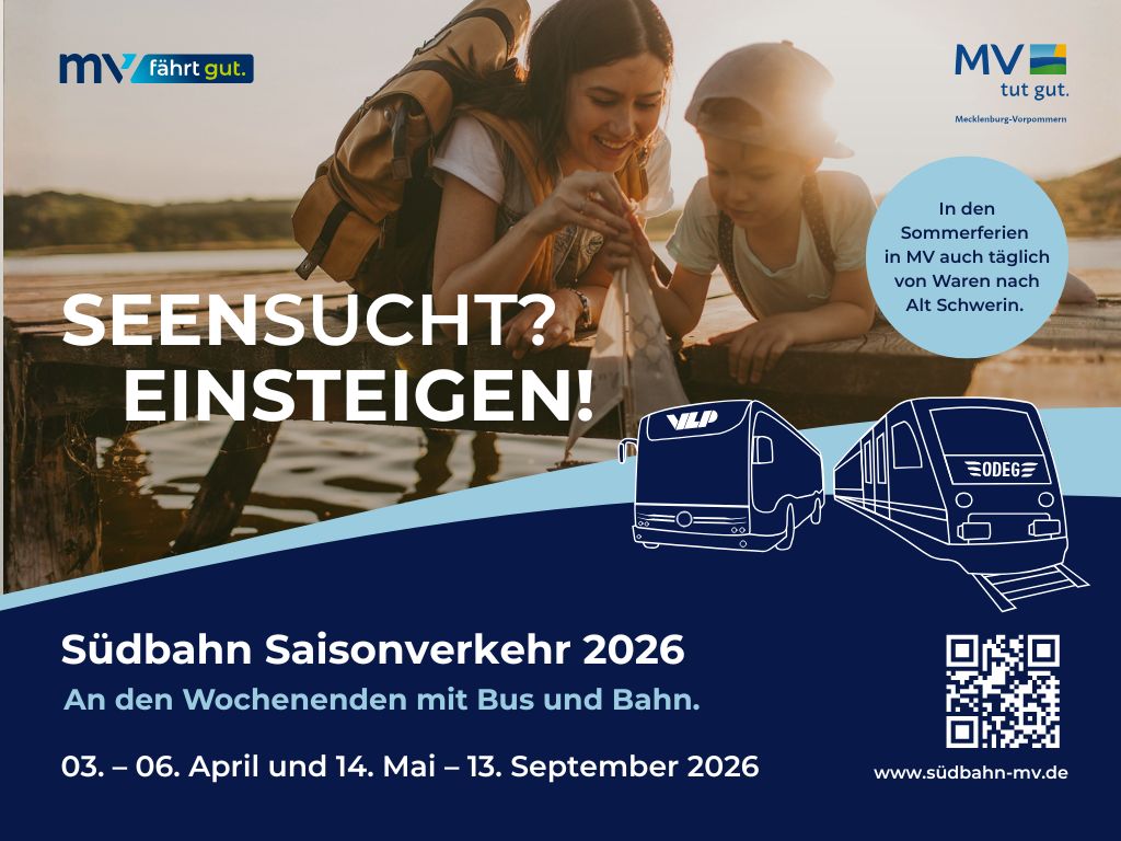 Ab 3. April 2026: Saisonverkehr der Südbahn startet